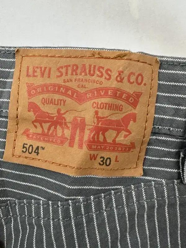 [30] LEVI'S 리바이스504 스트라이프 빈티지 코튼쇼츠 5