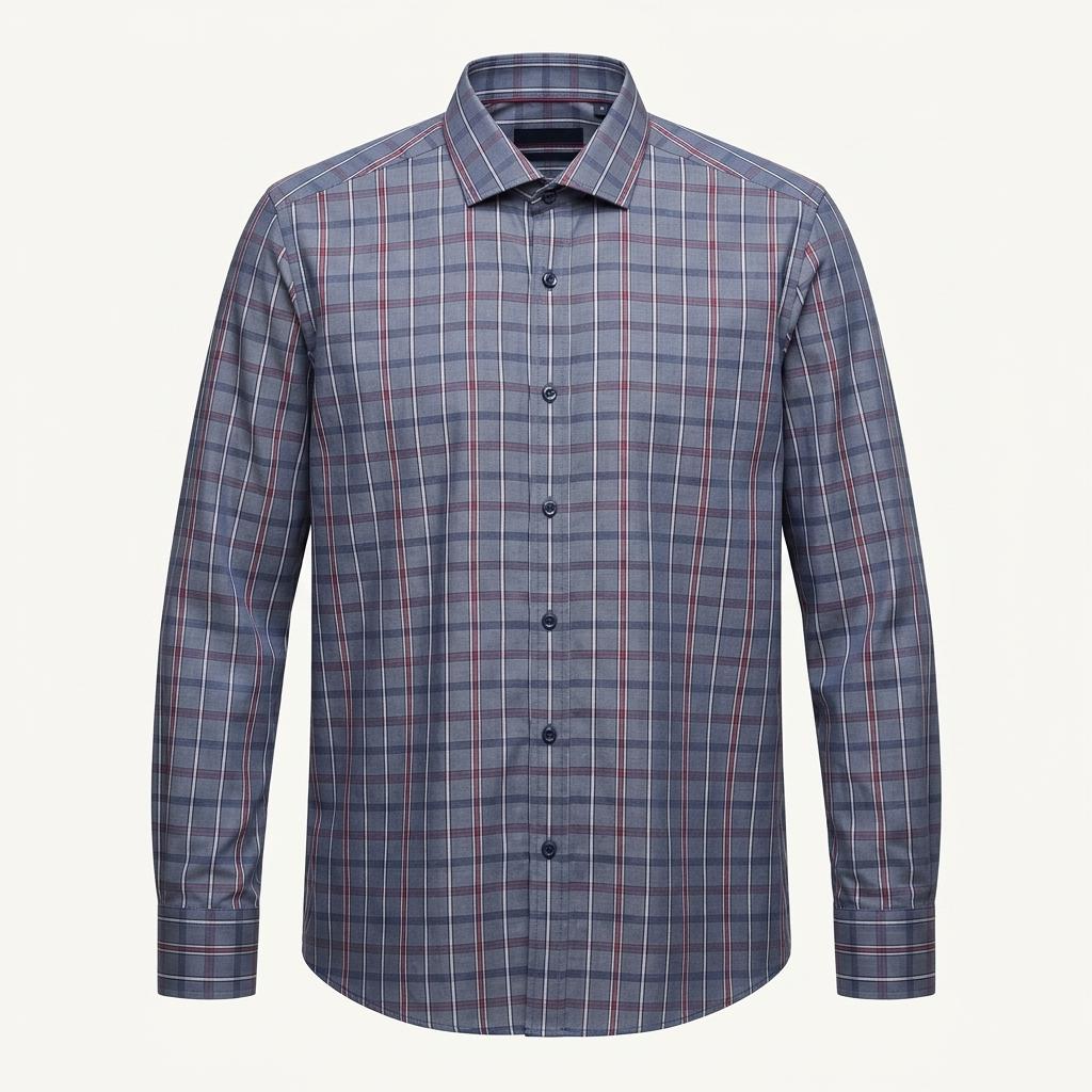 휴고보스 HUGO BOSS 블루 체크 셔츠 M 1