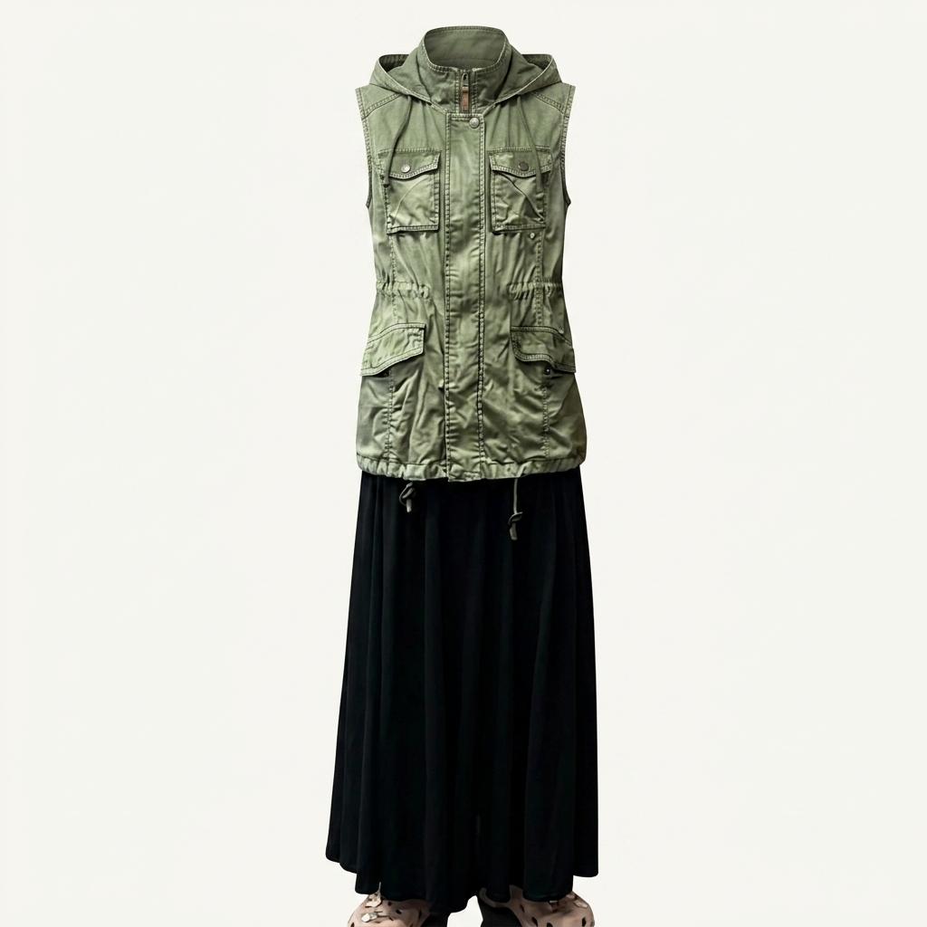 REIZ JEANS 빈티지 유일리티 밀리터리 포켓 베스트A3758 1