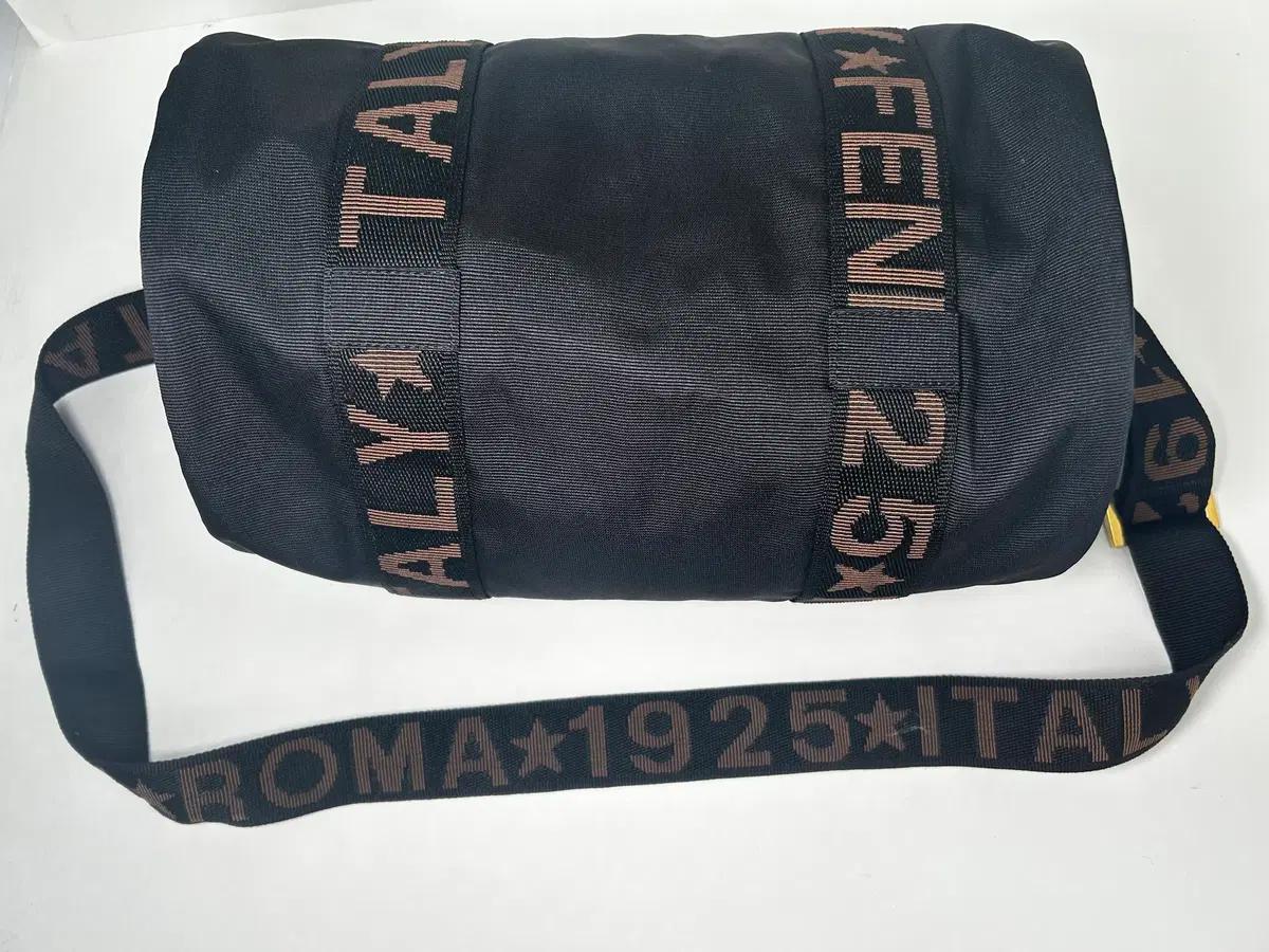 펜디 로마 1925 로고 나일론 보스턴 숄더백 6VFEB26907 6