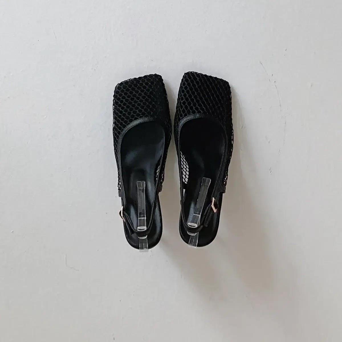 #780 글램메쉬 8cm 스틸레토 슬링백 240 블랙 3
