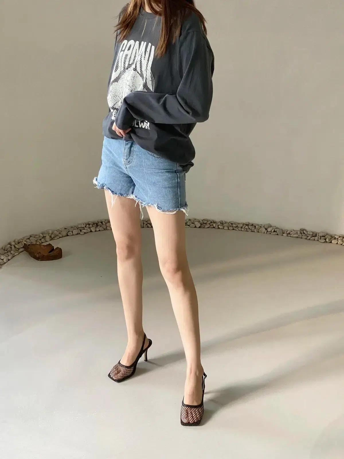 #780 글램메쉬 8cm 스틸레토 슬링백 240 블랙 9