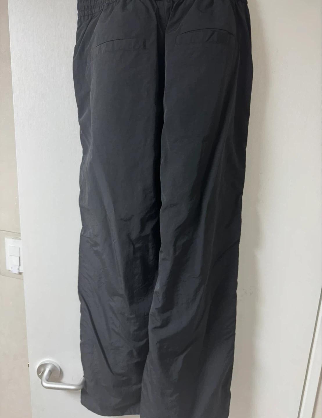 네고 생각 없음 마뗑킴 사이드 로고 와이드 트랙 팬츠 블랙 XL 새상품 4