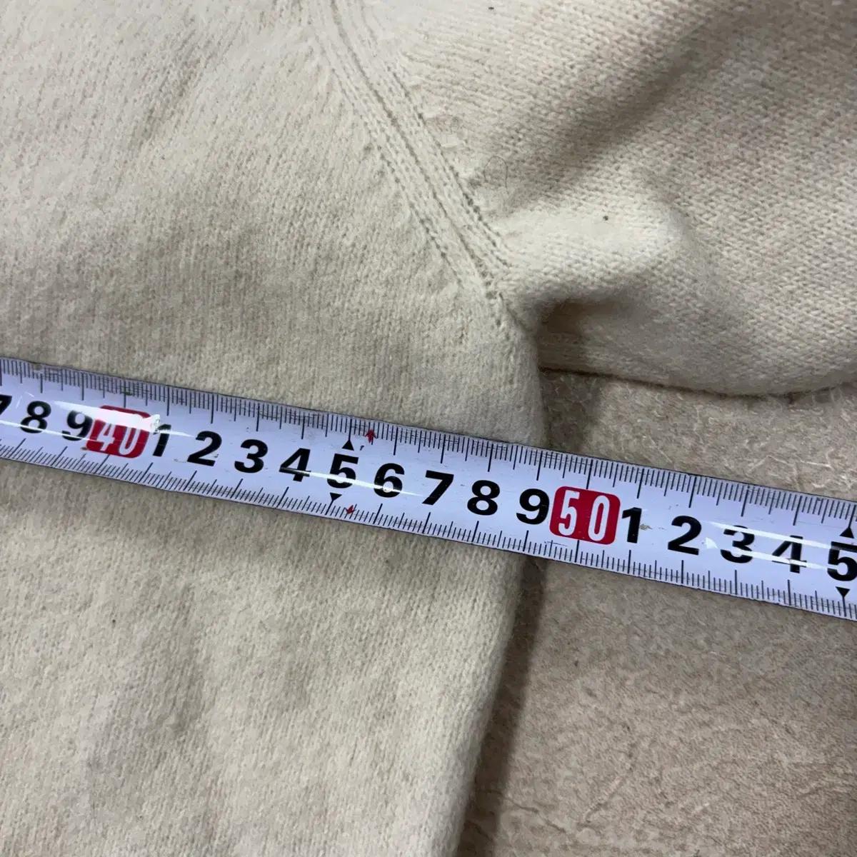 캉골 빅로고 아이보리 니트 7