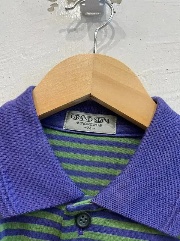 먼싱웨어 스트라이프 카라티 미사용품 MADE IN JAPAN 4