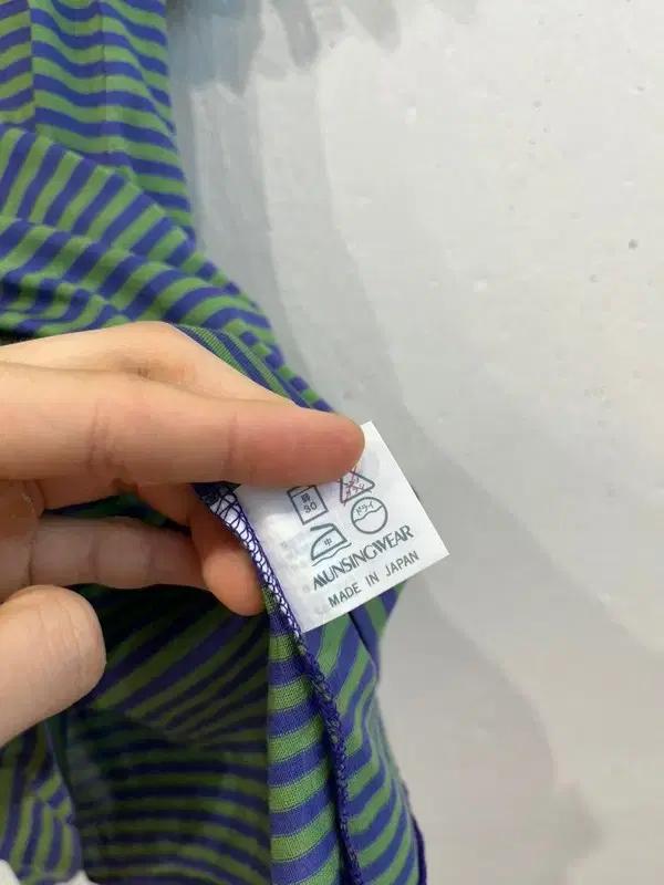 먼싱웨어 스트라이프 카라티 미사용품 MADE IN JAPAN 5