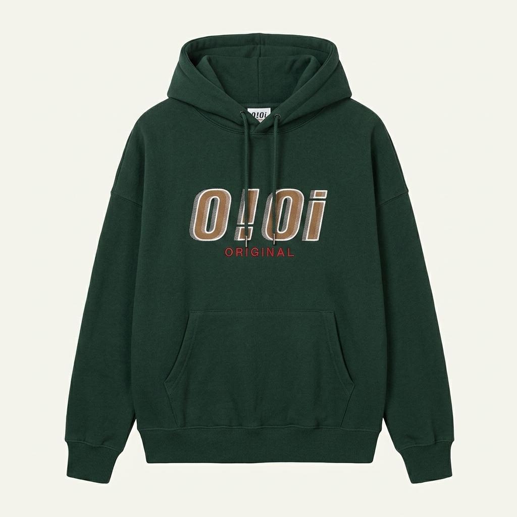 오아이오아이 오리지널 로고 후드티 그린 1
