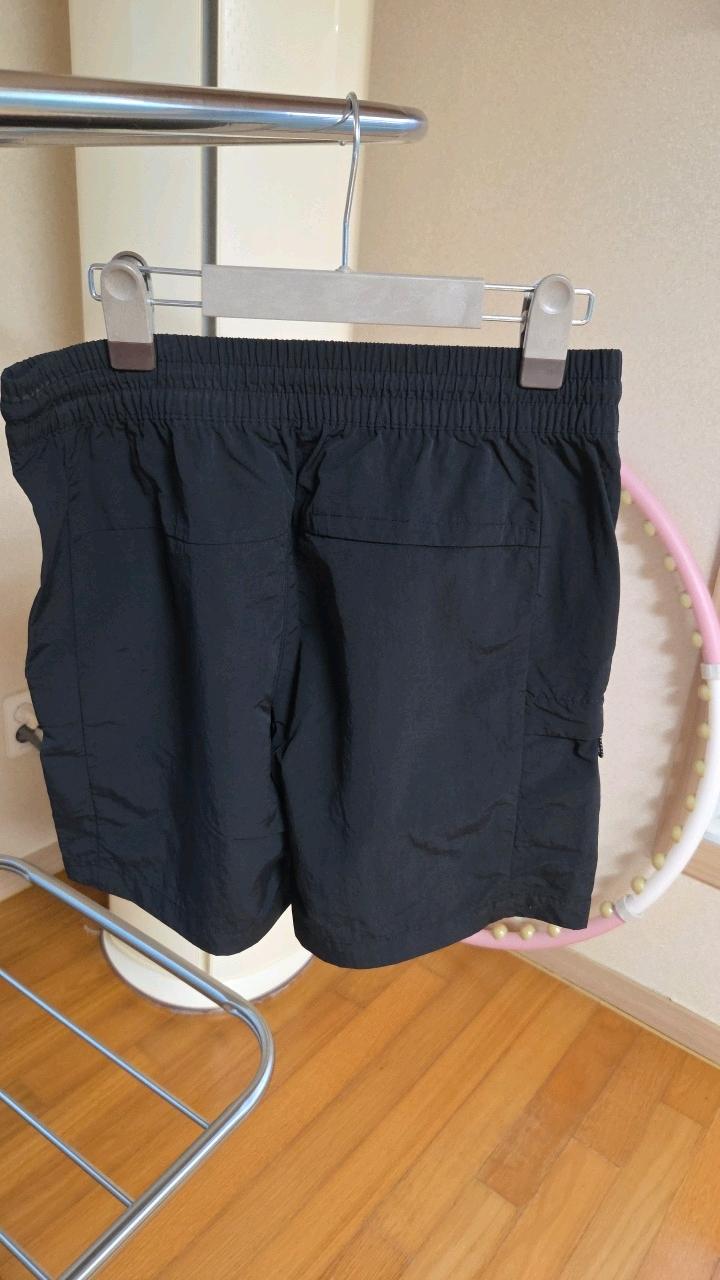 휠라 나일론 카고 밴딩 반바지 블랙 5