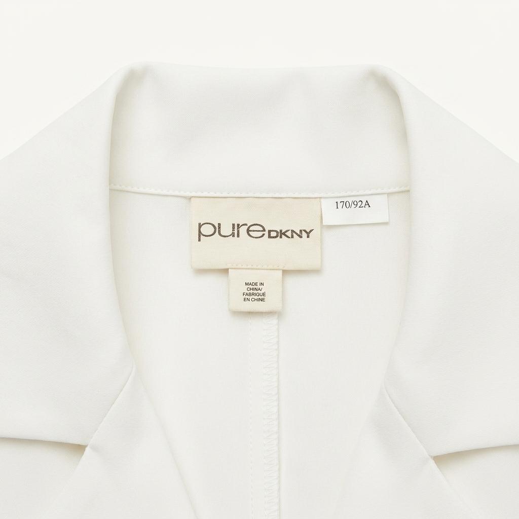 DKNY 퓨어 화이트 루즈핏 싱글 재킷 1