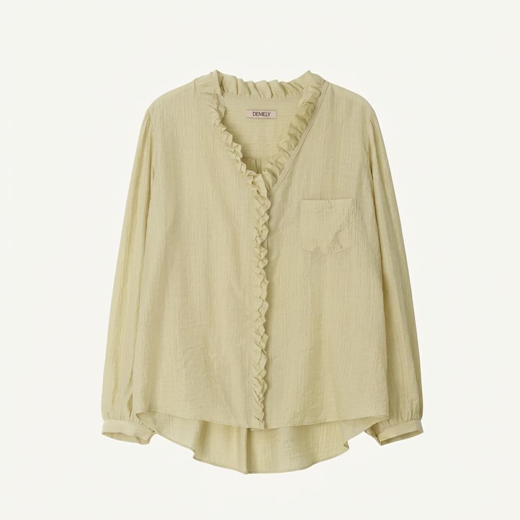 드멜리 Pierre Blouse olive 1
