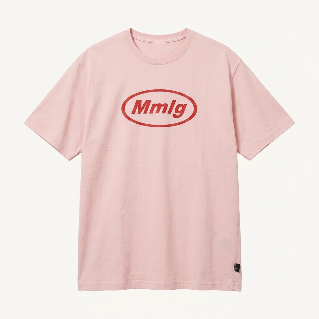 엠엠엘지 Mmlg 로고 반팔 티셔츠 핑크 1