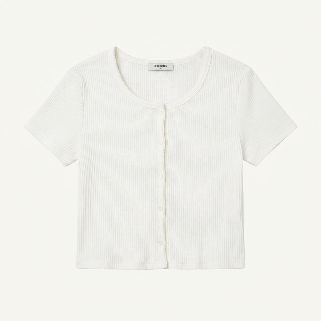 에잇세컨즈 골지 반팔 (M) 1