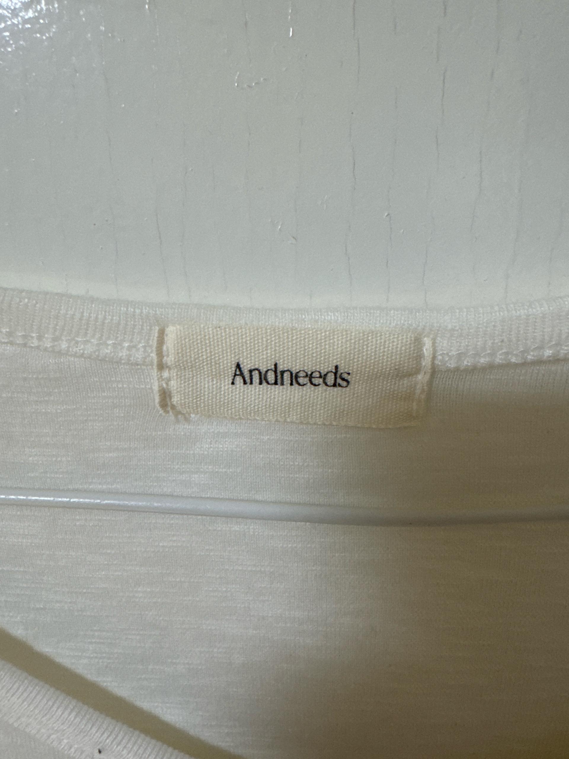 Andneeds 모달 코튼 유넥 롱 슬리브 티셔츠 3