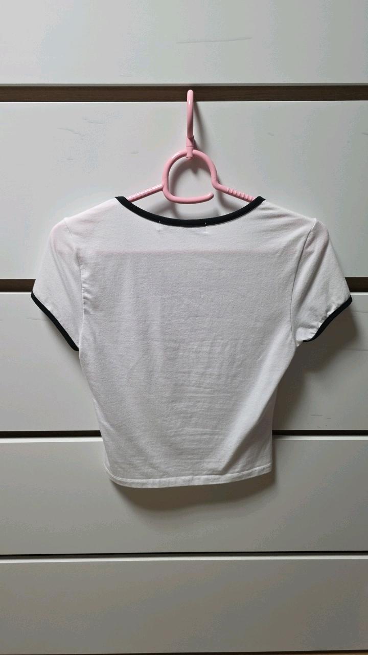 시티브리즈 로고 배색 크롭 반팔 티셔츠 3