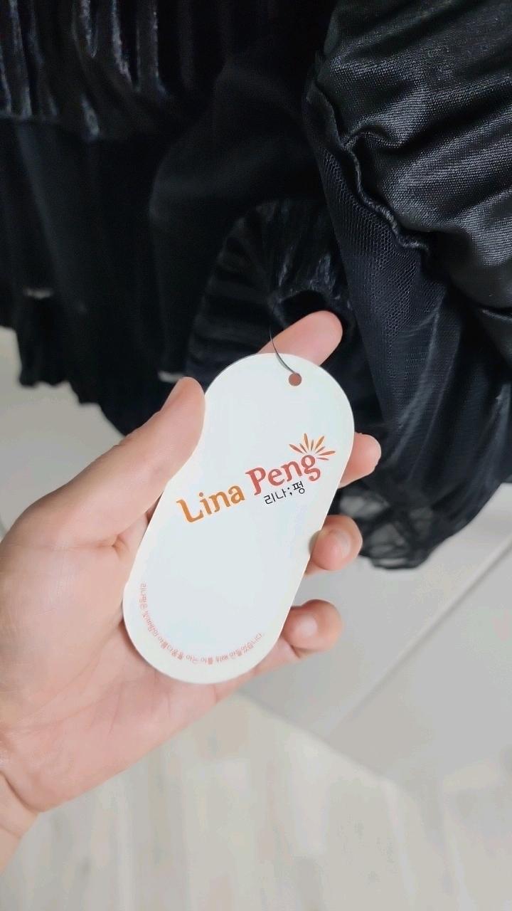 리나펑 플리츠 캉캉 롱 원피스 블랙 3