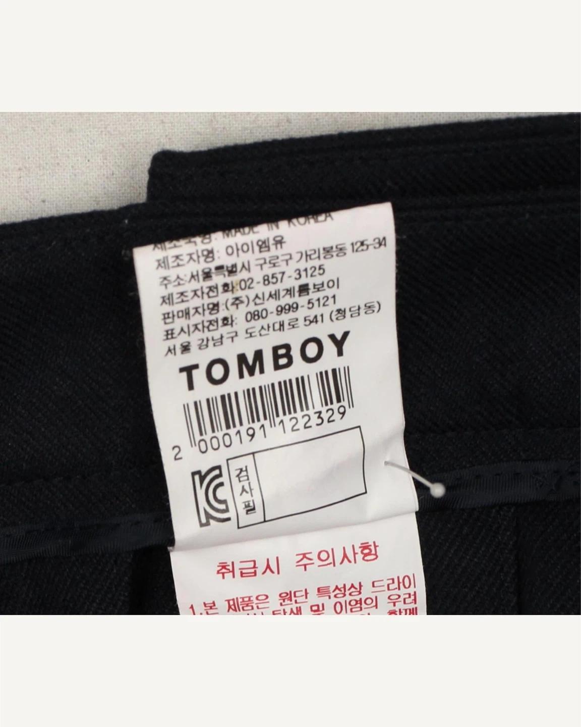 톰보이 / 플리츠 랩 스커트 네이비 4