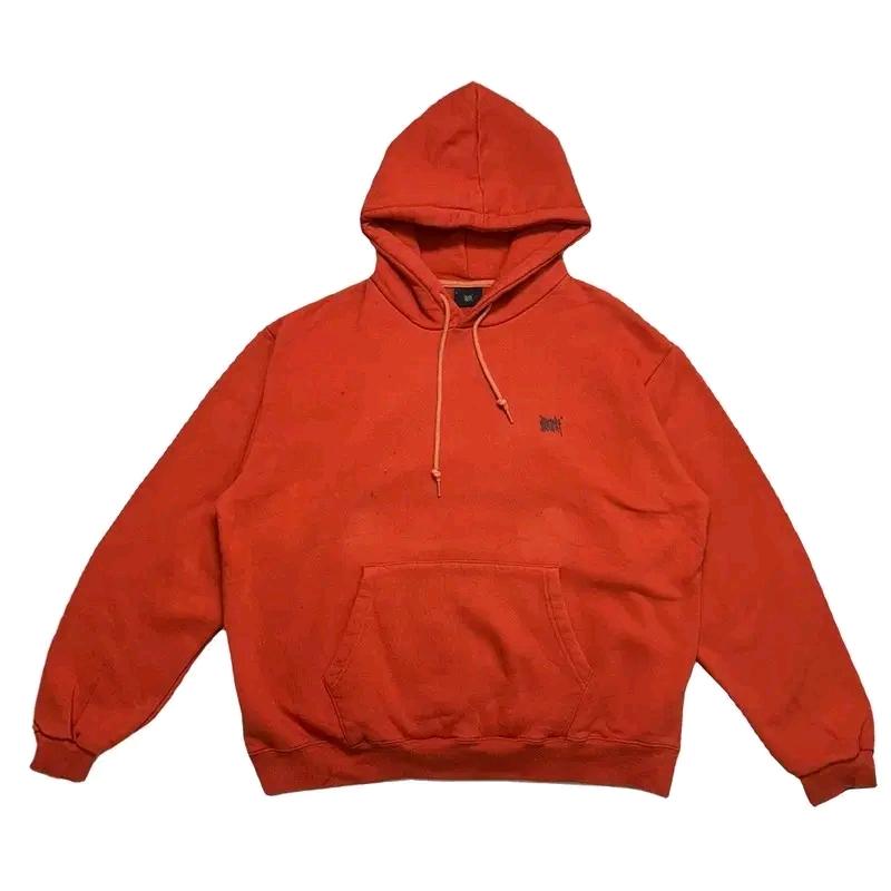 BROWNBREATH 후드티 레드 오렌지 L 2