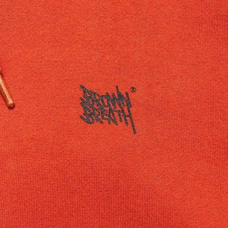 BROWNBREATH 후드티 레드 오렌지 L 3
