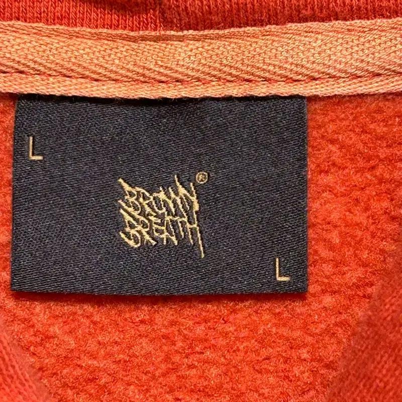 BROWNBREATH 후드티 레드 오렌지 L 6
