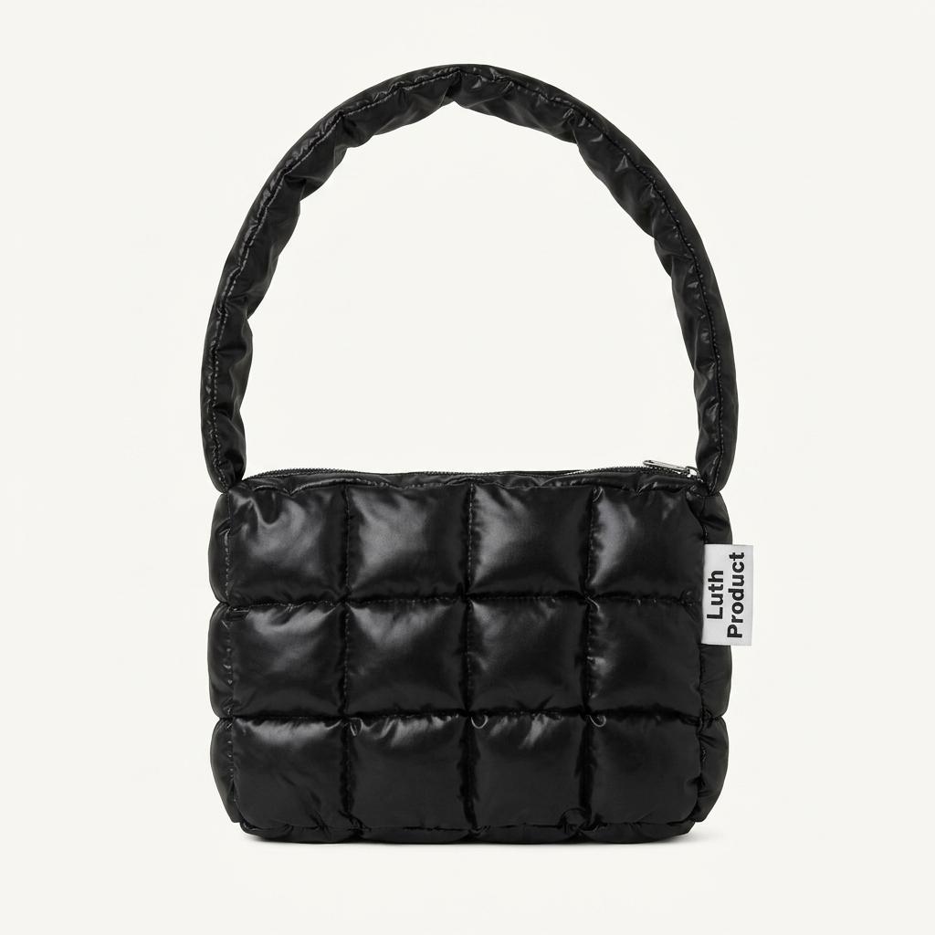 Luth Product 패딩 퀄팅 숄더백 블랙 1