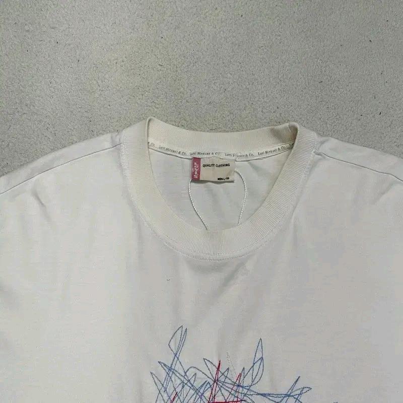 LEVI'S 자수 프린팅 티셔츠 L 6