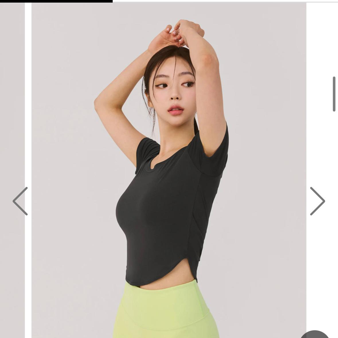 젝시믹스 젤라 라이트 라운드 크롭탑 차콜그레이 7