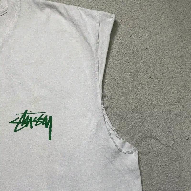 STUSSY 반팔 티 화이트 L (리폼) 4