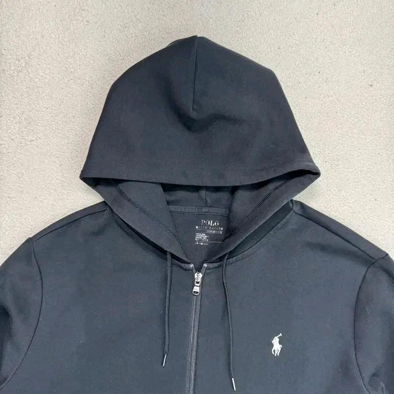 RALPH LAUREN 더블 니트 풀 지퍼 후디 블랙 3