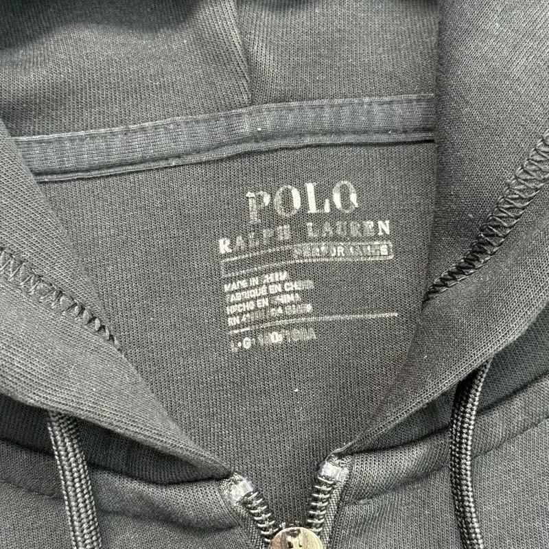 RALPH LAUREN 더블 니트 풀 지퍼 후디 블랙 5