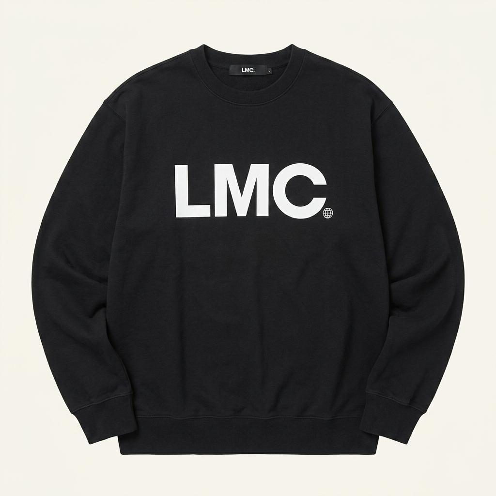 LMC 엘엠씨 빅 로고 맨투맨 블랙 1