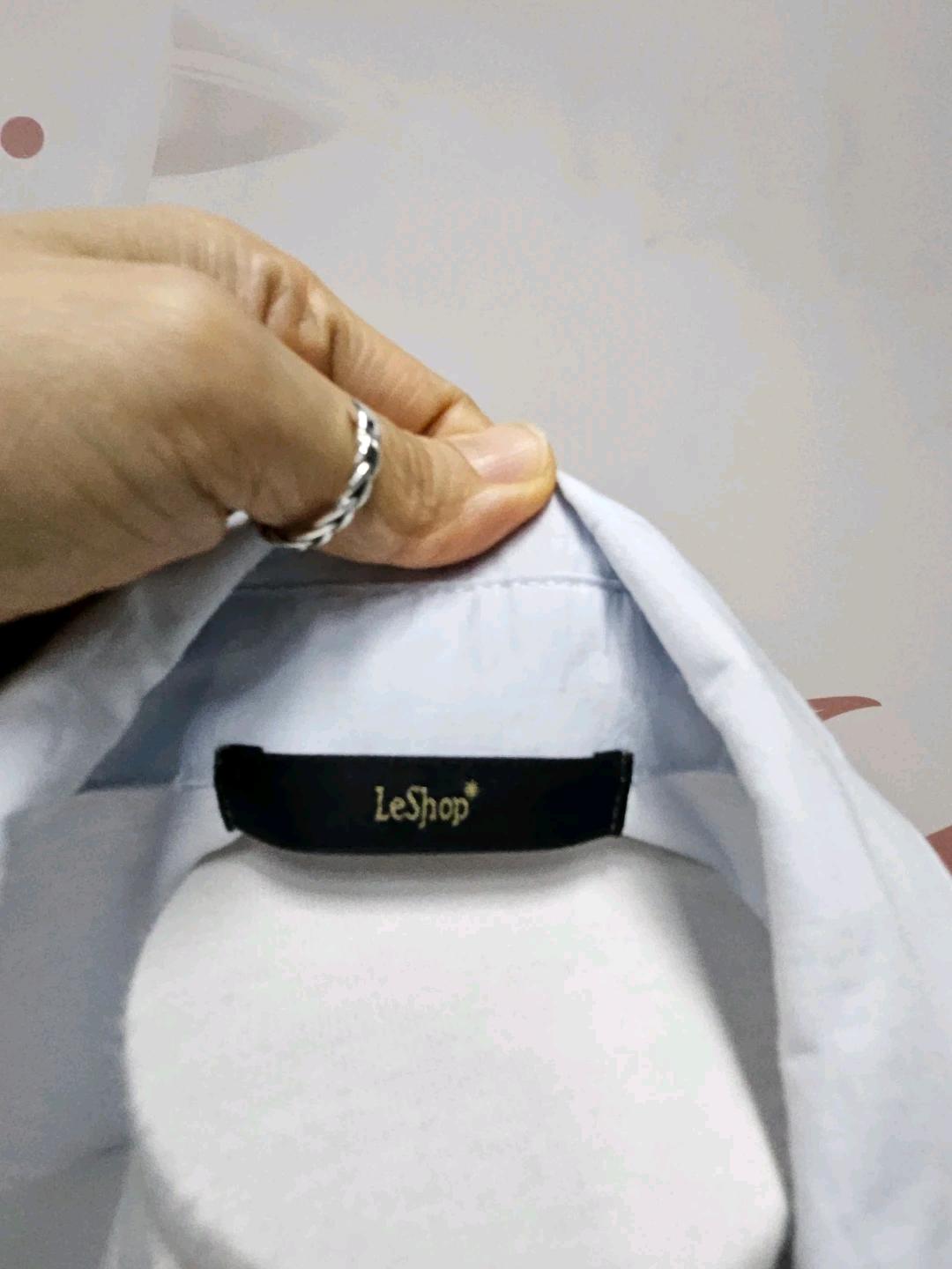 LeShop 하늘색 레이스 포인트 셔츠 7