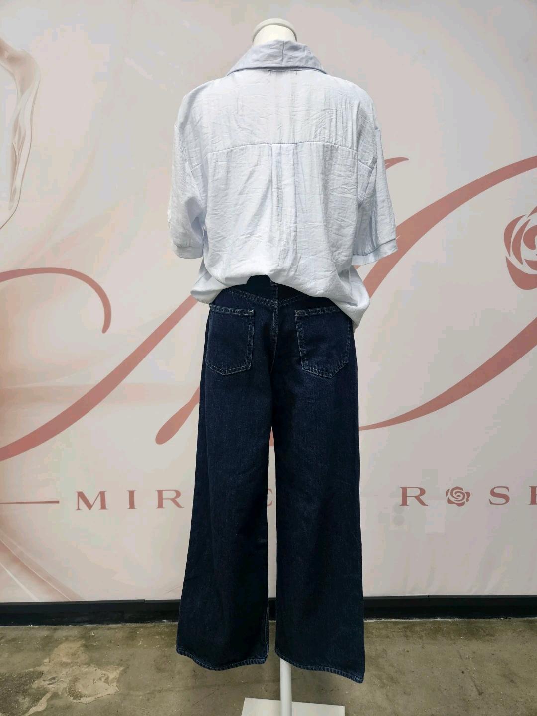 LeShop 하늘색 레이스 포인트 셔츠 11