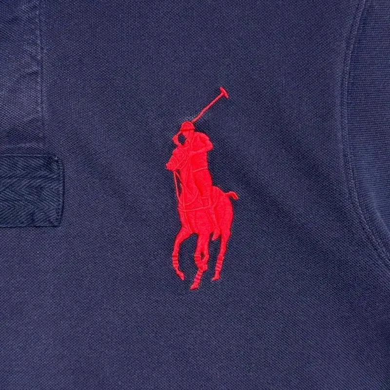 RALPH LAUREN 빅포니 USA 럭비 반팔 셔츠 네이비 3