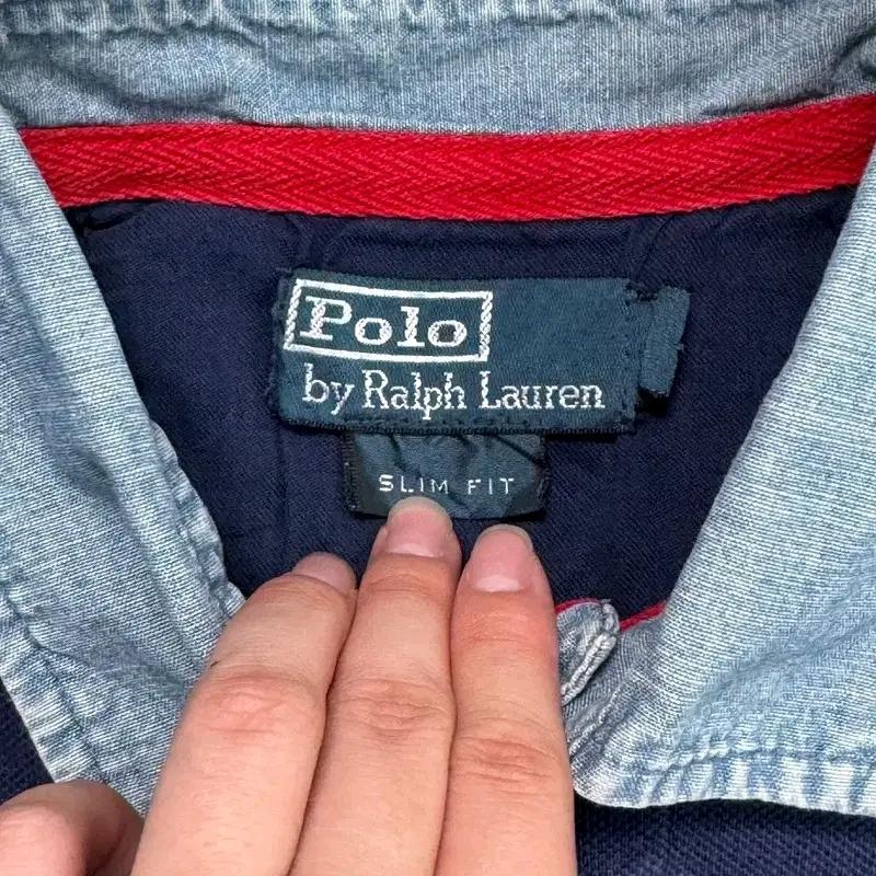 RALPH LAUREN 빅포니 USA 럭비 반팔 셔츠 네이비 5