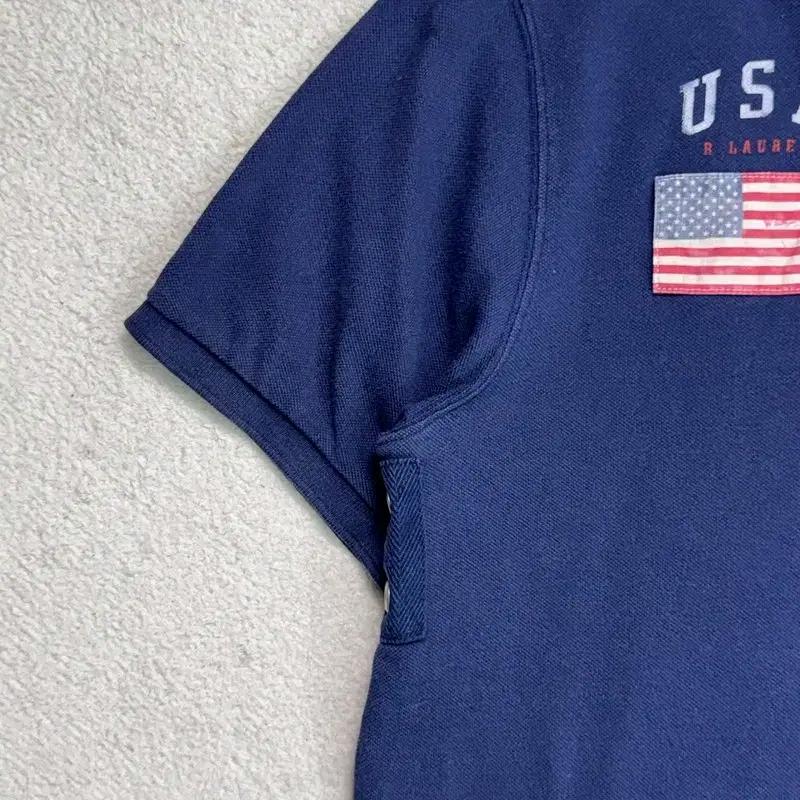 RALPH LAUREN 빅포니 USA 럭비 반팔 셔츠 네이비 9