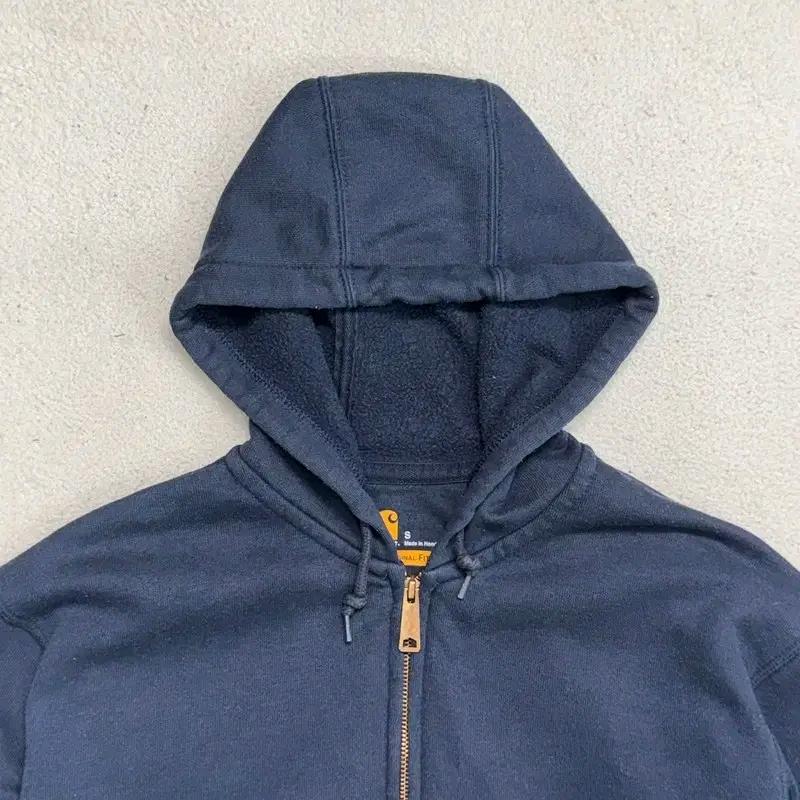 CARHARTT 미드 웨이트 오리지널 핏 후드 집업 네이비 S 4