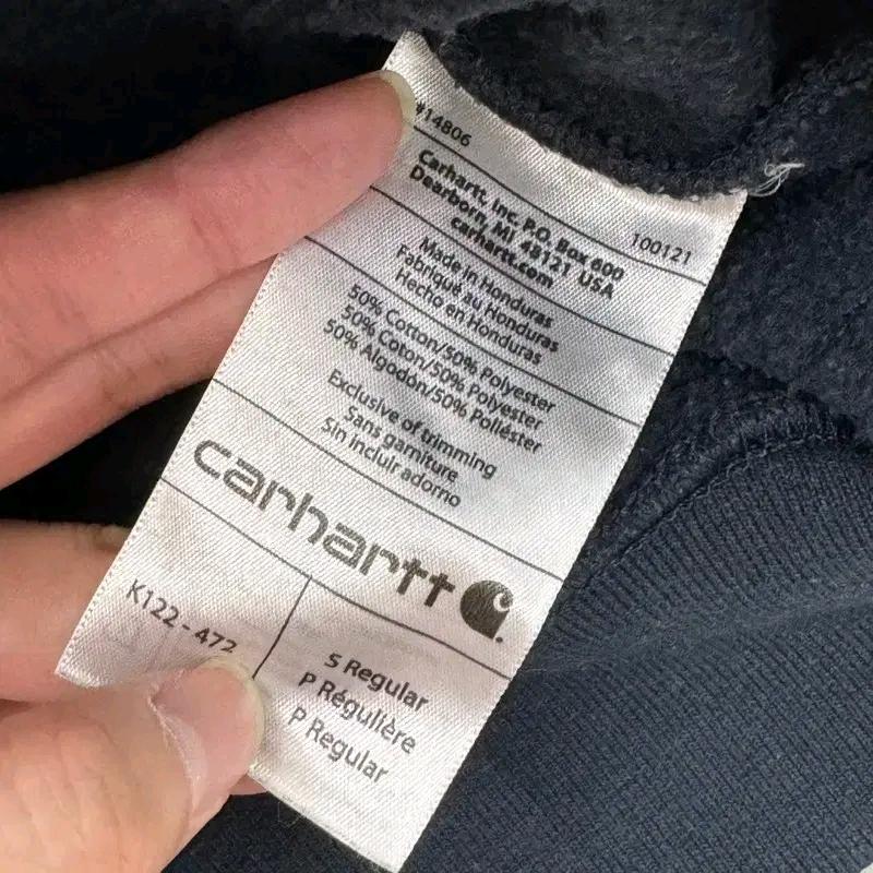 CARHARTT 미드 웨이트 오리지널 핏 후드 집업 네이비 S 6