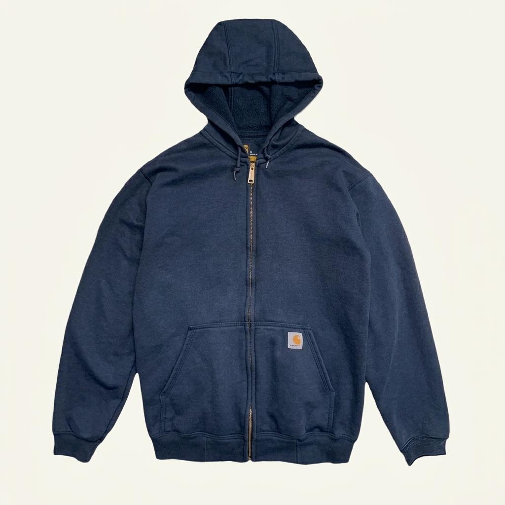CARHARTT 미드 웨이트 오리지널 핏 후드 집업 네이비 S 1