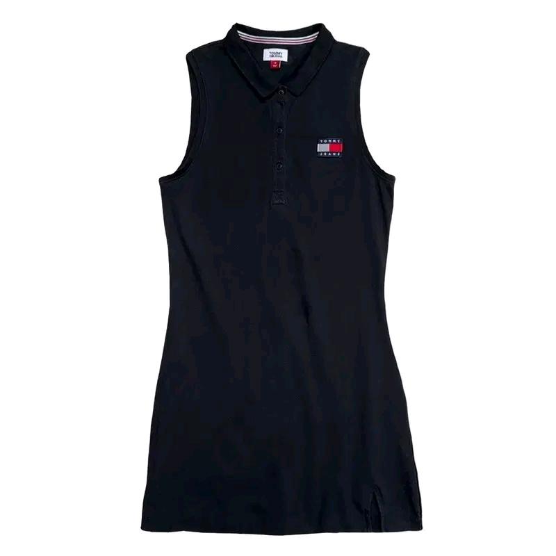 TOMMY JEANS 민소매 원피스 블랙 M 2