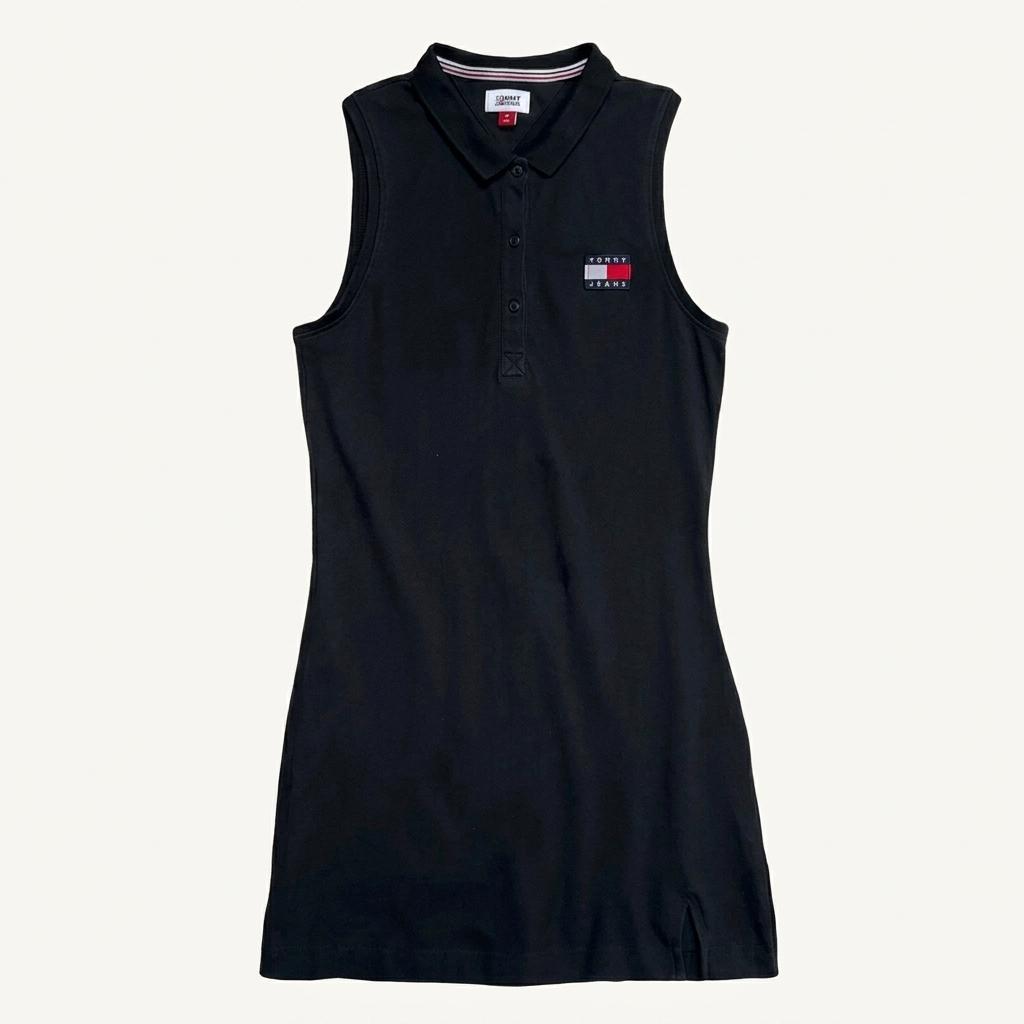 TOMMY JEANS 민소매 원피스 블랙 M 1