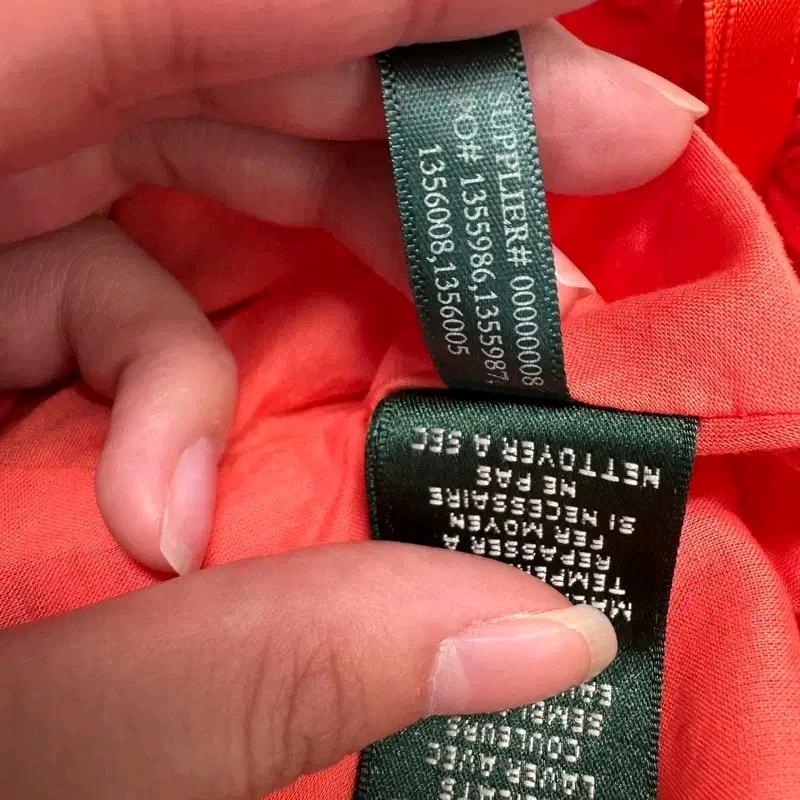 LAUREN RALPH LAUREN 레드 페이즐리 주름 스커트 6