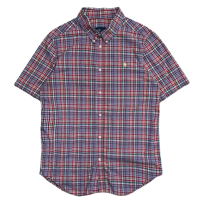 RALPH LAUREN 체크 반팔 셔츠 XL 2