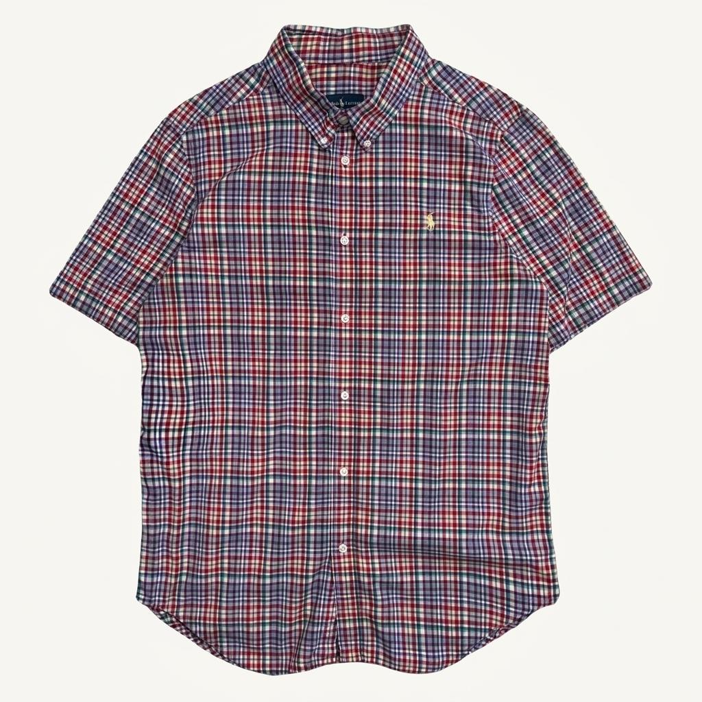 RALPH LAUREN 체크 반팔 셔츠 XL 1