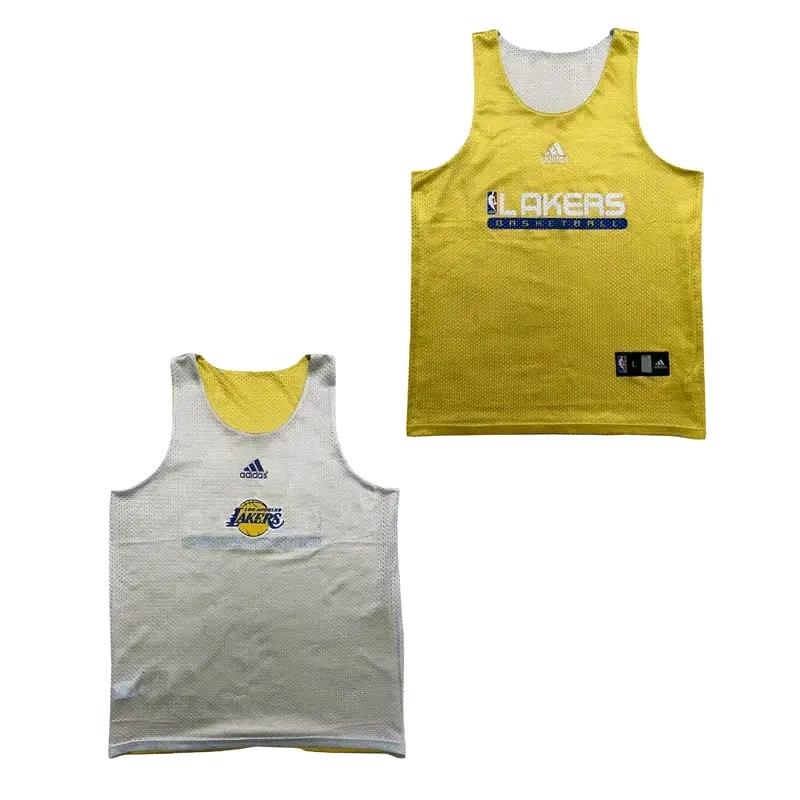 ADIDAS x NBA Lakers 리버시블 탱크탑 옐로우 L 2