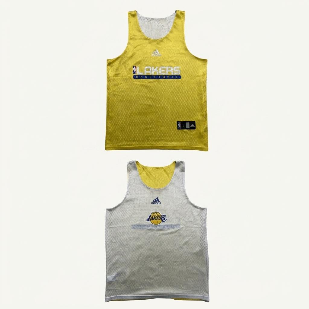 ADIDAS x NBA Lakers 리버시블 탱크탑 옐로우 L 1