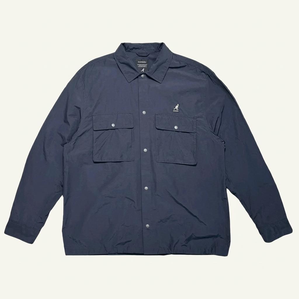 KANGOL 바람막이 셔츠 자켓 네이비 100 1