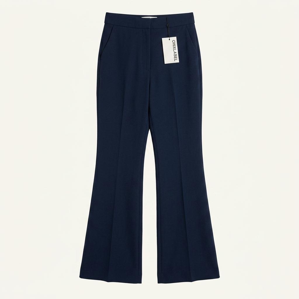 CHIXLABEL 칙스라벨 와이드 슬랙스 네이비