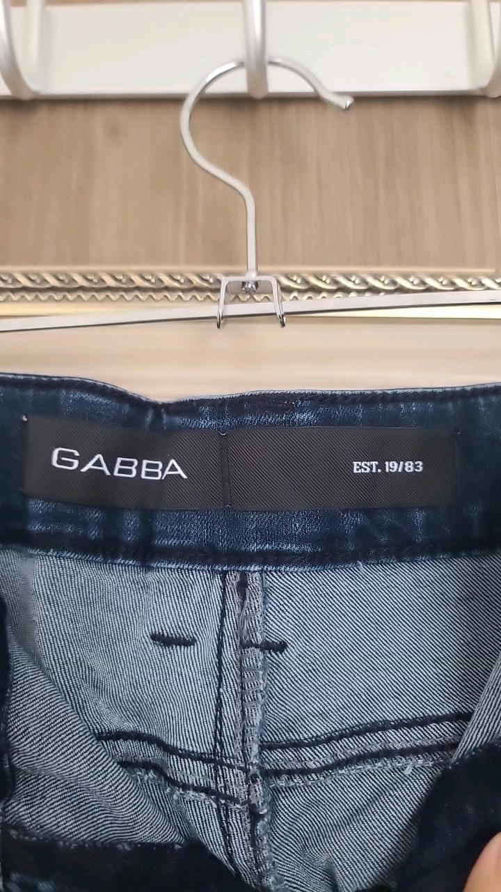 가바 다크 블루 스트레이트 데님 팬츠 3