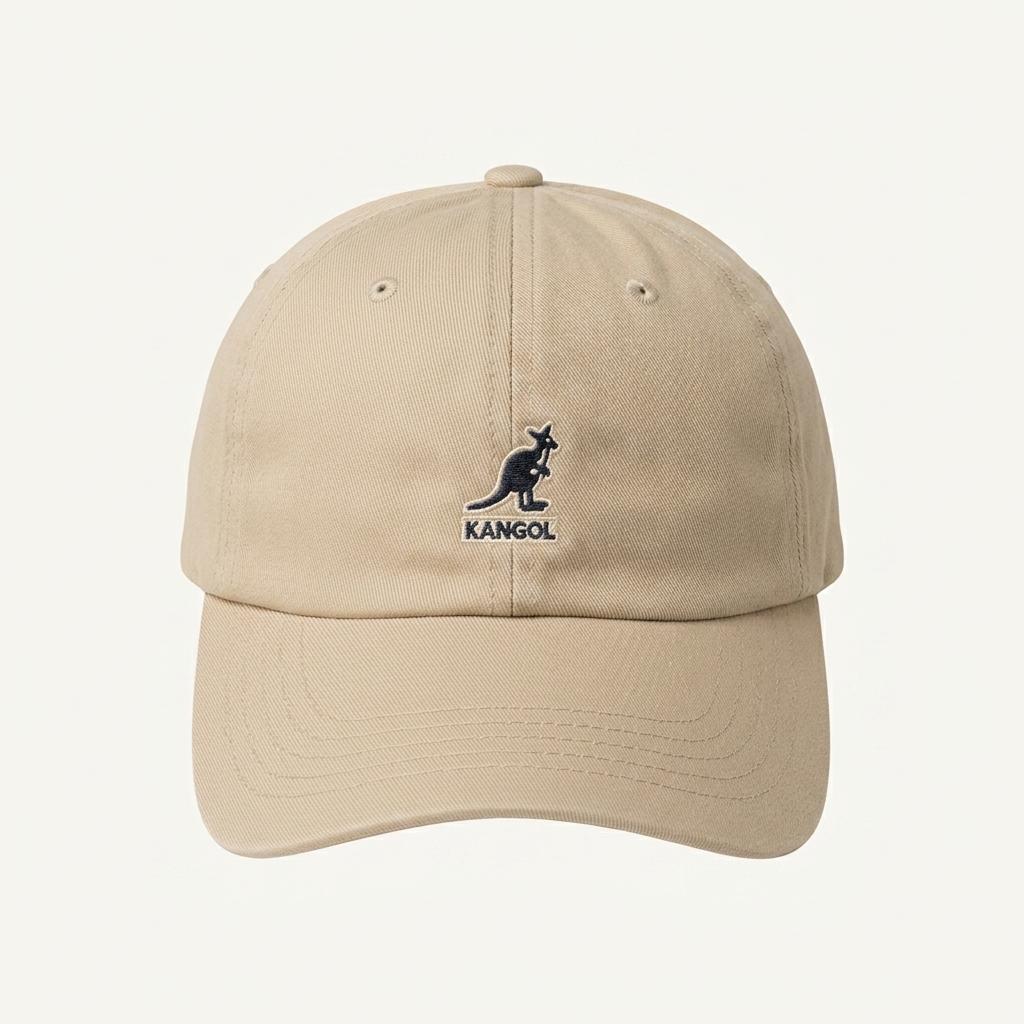 [KANGOL] 캉골 베이지 로고 자수 볼캡 1