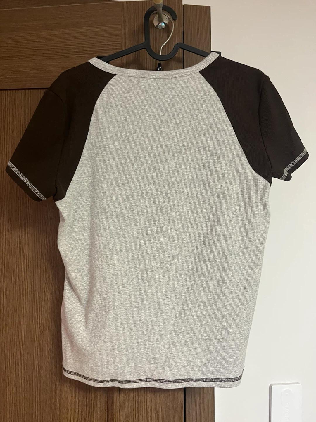 에잇세컨즈 헨리넥 래글런 저지탑 그레이 M 3